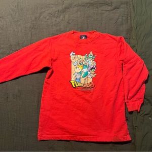 Medium boys red JNCO FLAMEHEAD sweater
